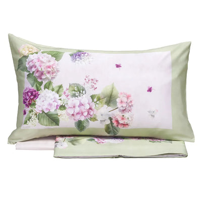 Completo lenzuola Copriletto HYDRANGEA by Tessitura Randi