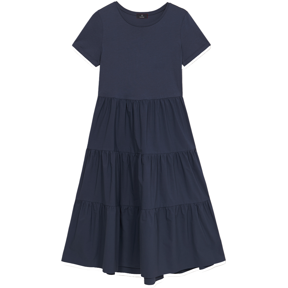 Ragno Abito Maniche Corte in Viscosa DM98DX S46