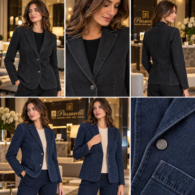 Ragno Blazer due bottoni in Super Denim DO79GA