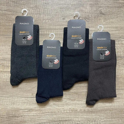 Ragno Calza sottoginocchio in Caldo Cotone Elastico da Uomo 09489S S50 - Passarelli Biancheria