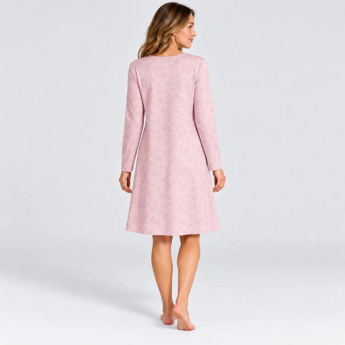Ragno Camicia da Notte Lunga Cotone Cotone Fantasia DU26NK