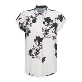 Ragno Camicia stampa fiori in mussola di EcoSeta DG96SX S50 - Passarelli Biancheria