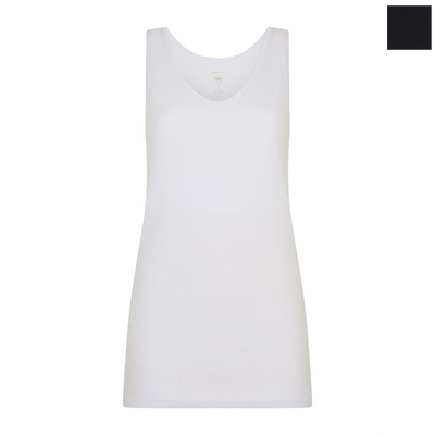 Ragno Canottiera Spalla Larga in cotone da Donna 71131W S100