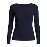 Ragno Maglietta da Donna con collo a barchetta in filato Tenderwool DM03AB