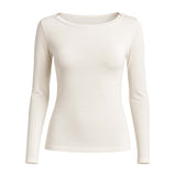 Ragno Maglietta da Donna con collo a barchetta in filato Tenderwool DM03AB