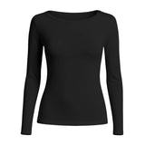 Ragno Maglietta da Donna con collo a barchetta in filato Tenderwool DM03AB