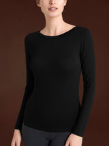 Ragno Maglietta da Donna con collo a barchetta in filato Tenderwool DM03AB