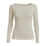 Ragno Maglietta da Donna con collo a barchetta in filato Tenderwool DM03AB