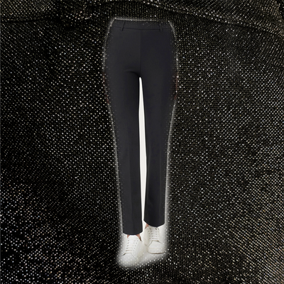 Ragno Pantalone Invernale da Donna dritto con tasche in tessuto Lurex DO34PP 2411S66