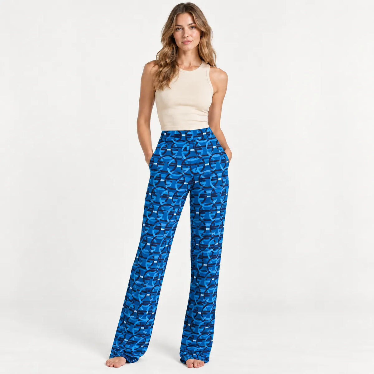 Ragno Pantalone da donna in Viscosa DQ14PE