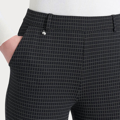 Ragno Pantalone dritto con tasche e fantasia check in Eco Jacquard DR51PP 2510S62