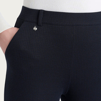 Ragno Pantalone dritto con tasche e micro check in Eco Jacquard  DR49PP