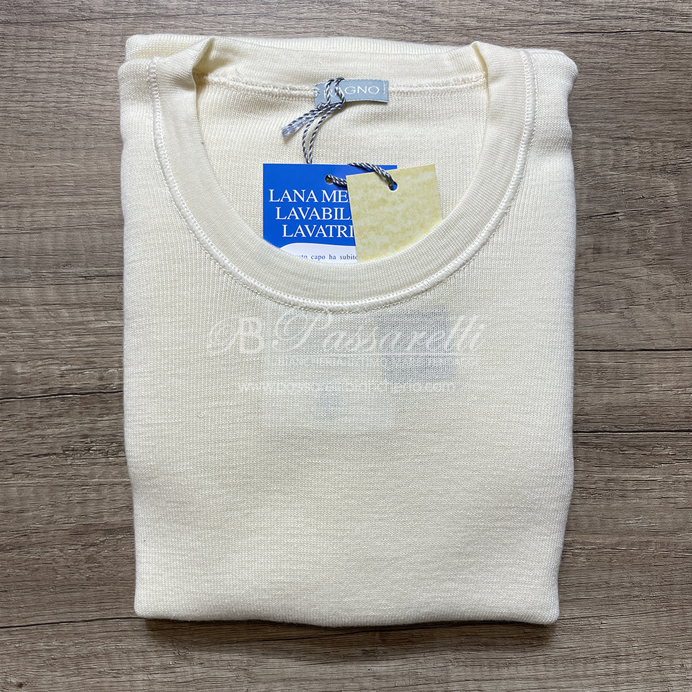 Ragno Maglia Intima Uomo Girocollo Maniche Lunghe Pura Lana Doppia 018009 S90