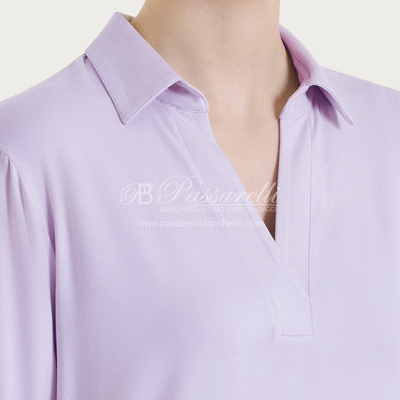 Ragno Maglietta da Donna a Polo maniche 3/4 in Viscosa 70121G S21