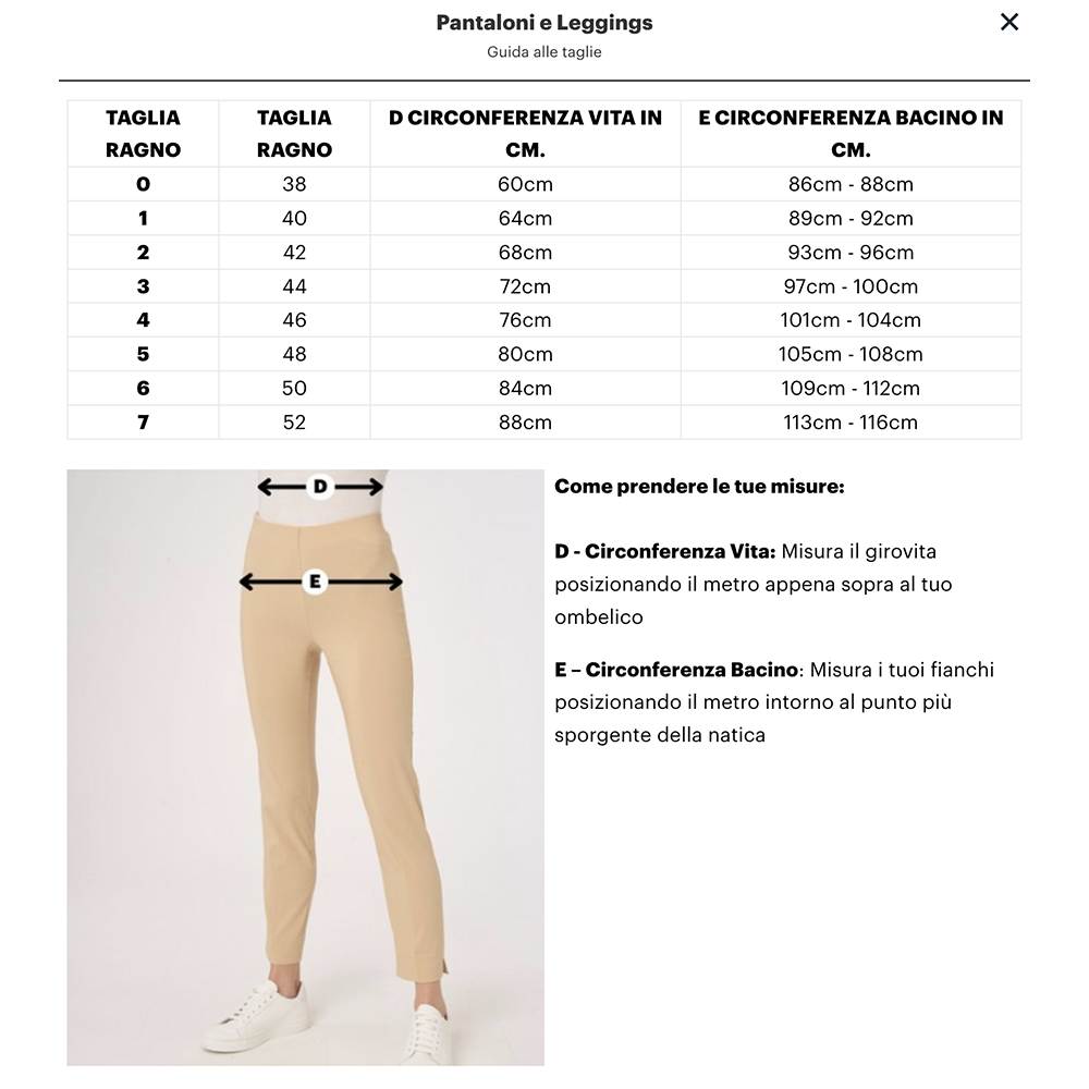 Ragno Pantalone Invernale da Donna ampio con tasche in Compact DO16PE 2411S74
