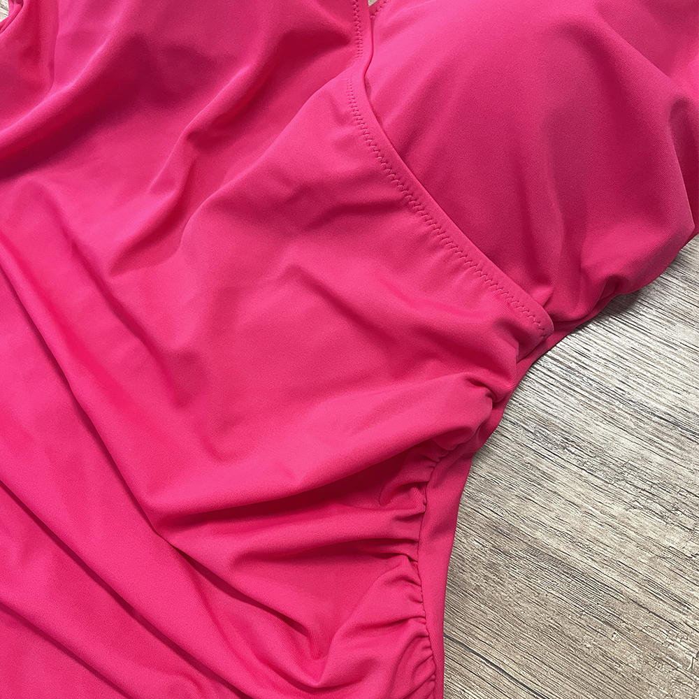 Renata Malè Costume intero con coppe ad Incrocio 802 Fuxia S20A24