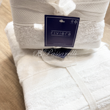 Riviera Hotellerie Set 12 Pezzi Asciugamani + Ospiti in spugna 340gr 2512S70