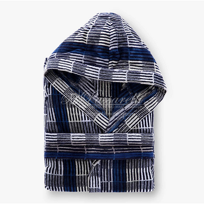 Riviera Accappatoio Unisex Spugna Jacquard Groovy Square 2506S40