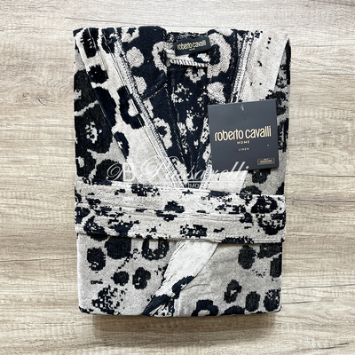 Roberto Cavalli Accappatoio Unisex in spugna 100% cotone 2411S100