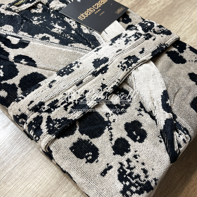 Roberto Cavalli Accappatoio Unisex in spugna 100% cotone 2411S100