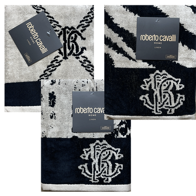 Roberto Cavalli Telo Bagno | Mare in spugna 100% cotone 2411S53