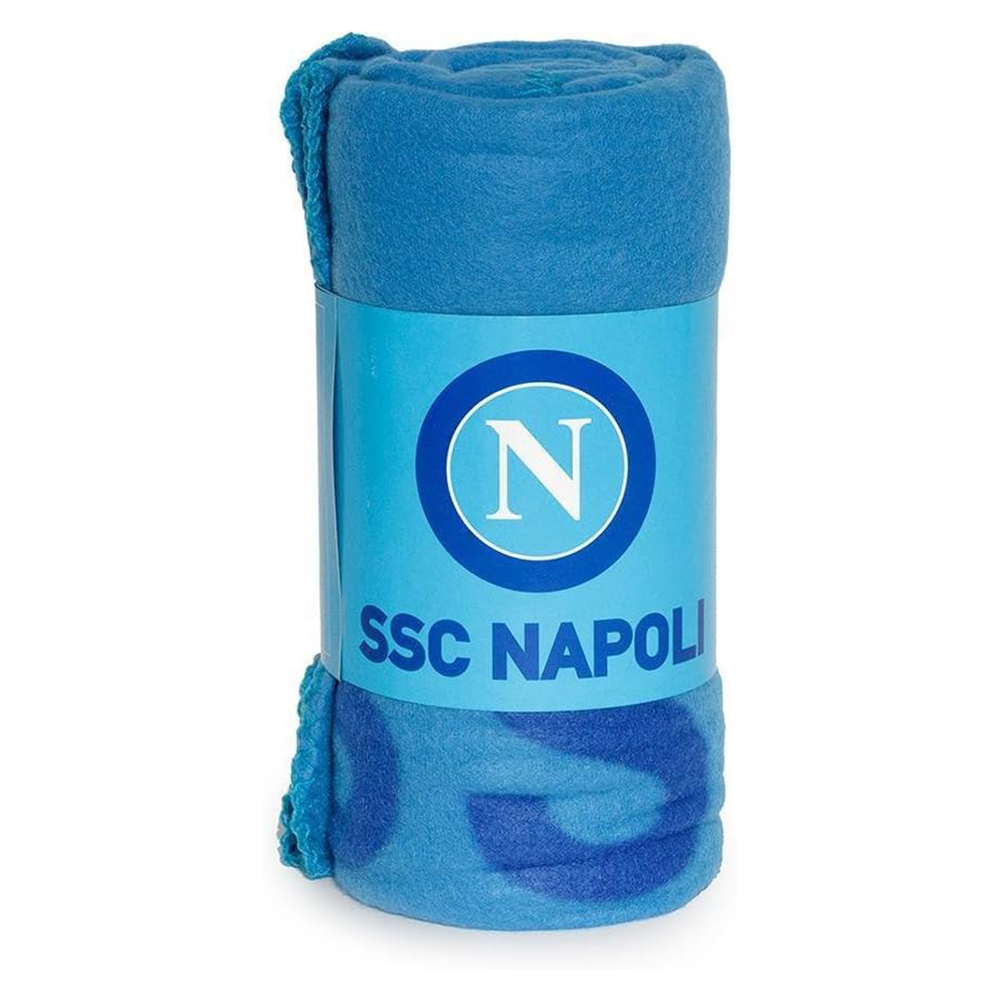 SSC Napoli Coperta Plaid in Pile Ufficiale Invernale 130x160 2411S10