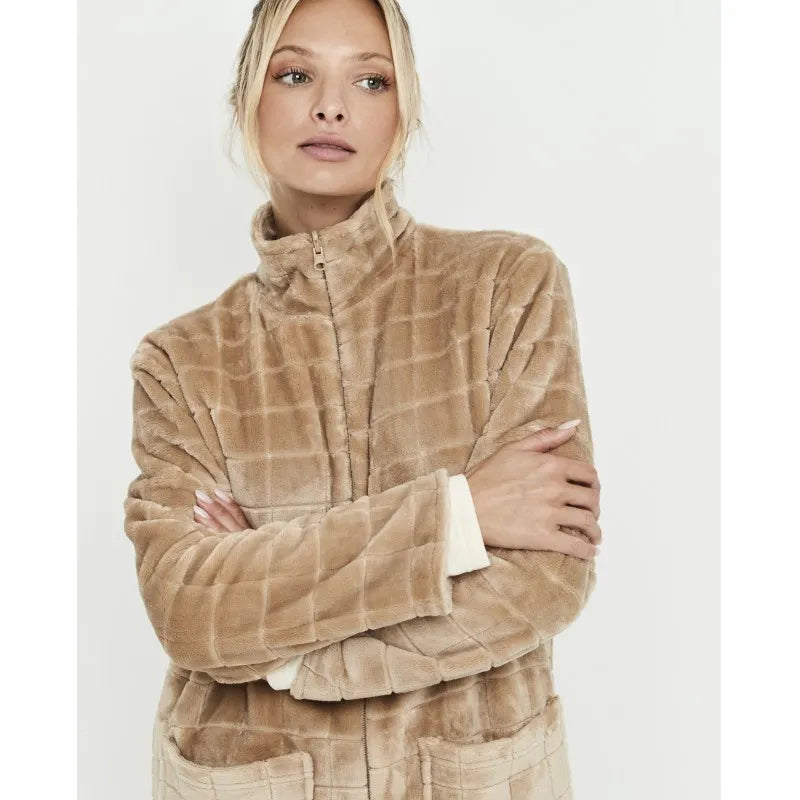 Selmark Vestaglia Invernale da Donna con Zip PC272