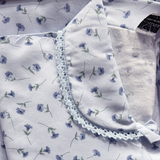 Silvia Camicia da notte flanella per signora con colletto invernale 100% cotone 2512S40