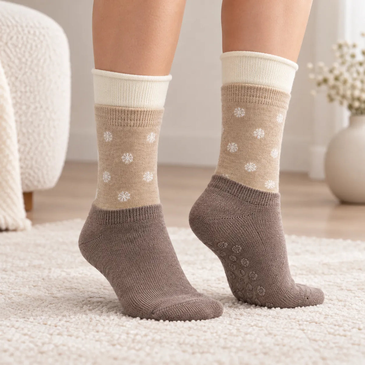 Sisi Calzino calzino antiscivolo da Donna Slipper 1864SI