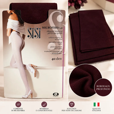 Sisi Woman Blickdichte Mikrofaserstrumpfhose 40 Den 39SI S80