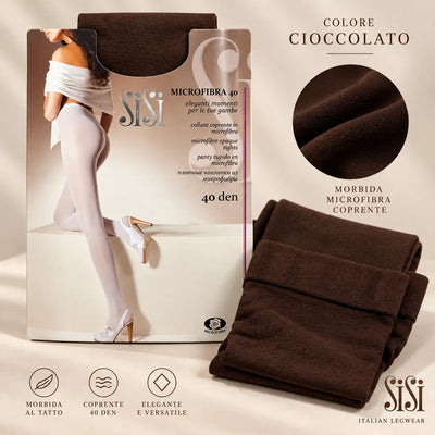 Sisi Woman Blickdichte Mikrofaserstrumpfhose 40 Den 39SI S80