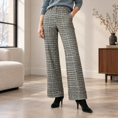 Sisi Pantalone Invernale da Donna Checks