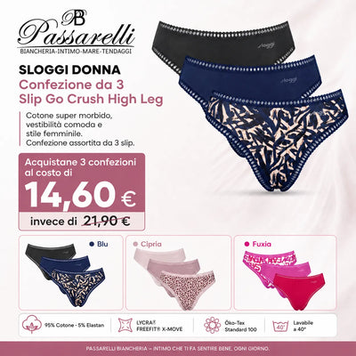 Sloggi Donna Confezione da 3 Slip Go Crush High Leg 10219672