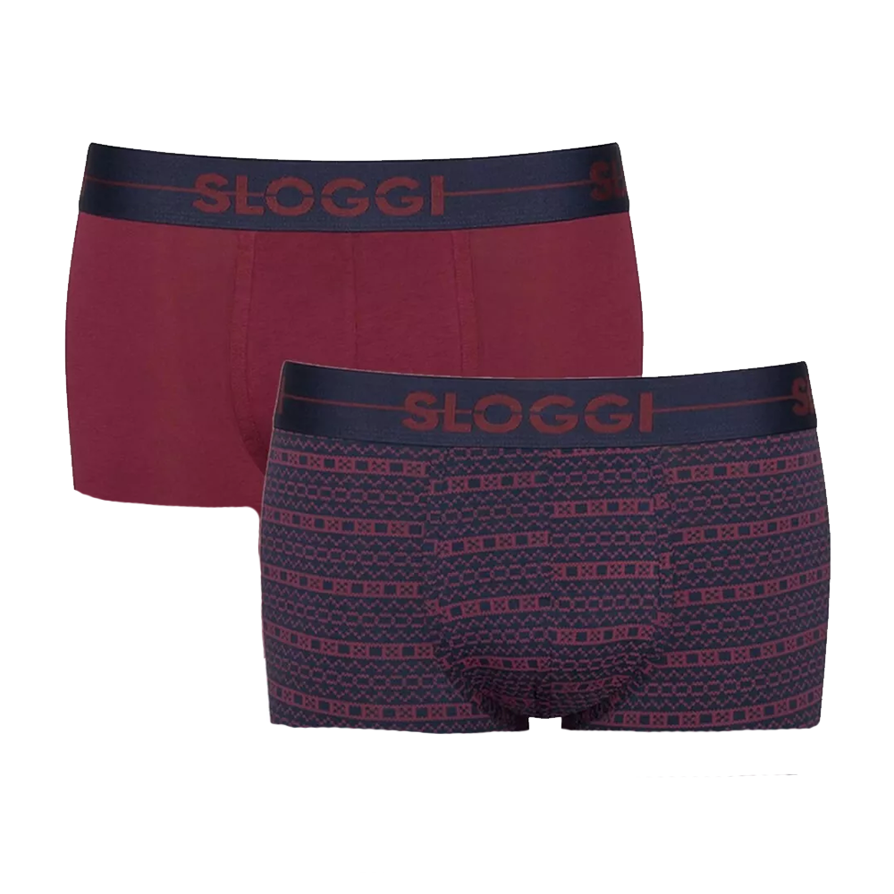 Sloggi Uomo Go Xmas 2 Boxer Hipster S15