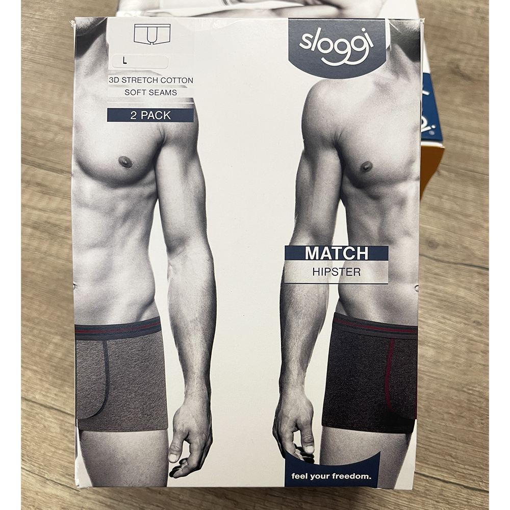 Sloggi Uomo 2 Boxer Match Hipster S20 Passarelli Biancheria