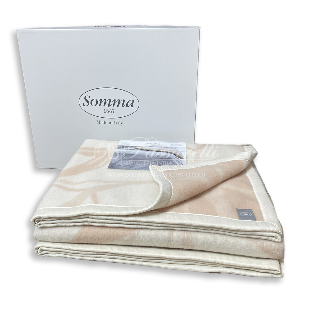 Somma Coperta per Letto Matrimoniale di Pura lana Nuova Greta 22790 40 500 S180