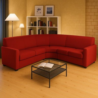 Copridivano Angolare Genius Suit – Elasticizzato 4D, Antimacchia, per Divani con Penisola