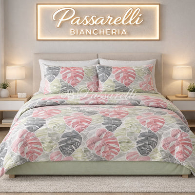 Svad Dondi Completo Lenzuola Matrimoniale in Percalle Kamala