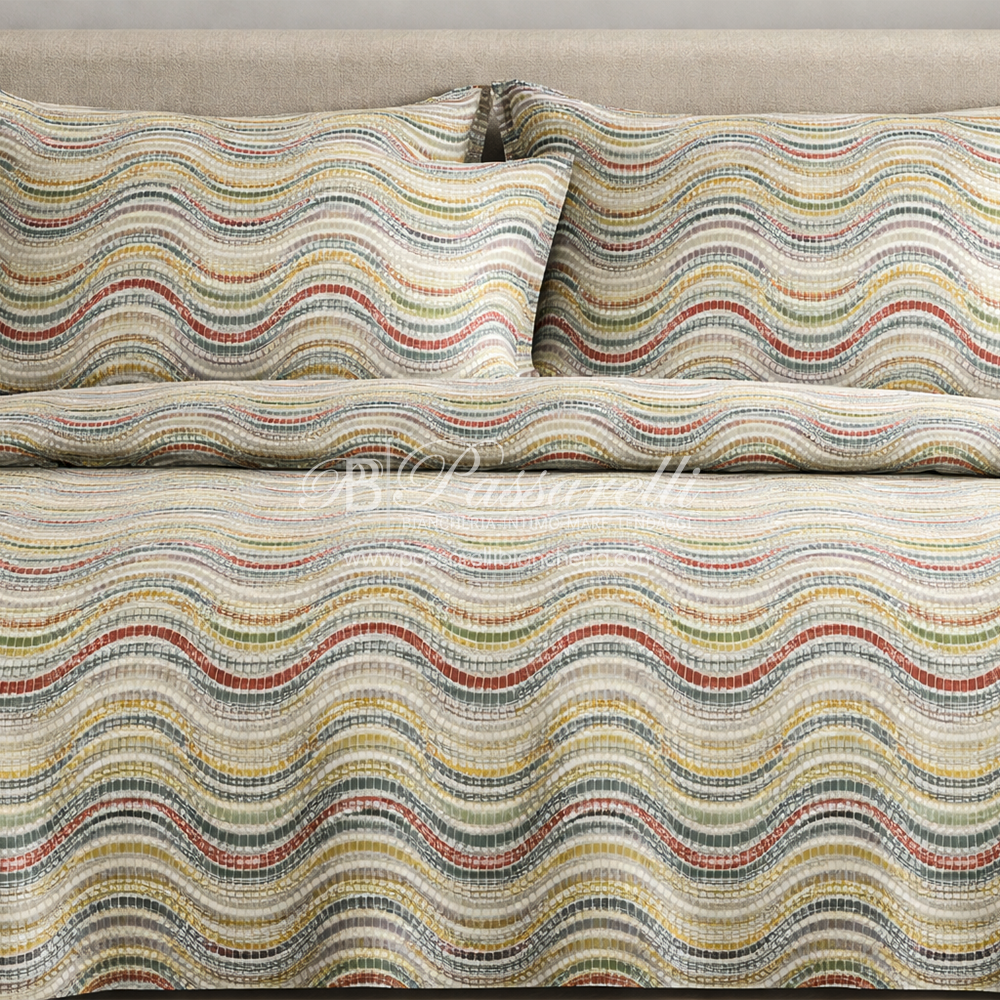 Svad Dondi Completo Lenzuola Matrimoniale in Percalle Mirto