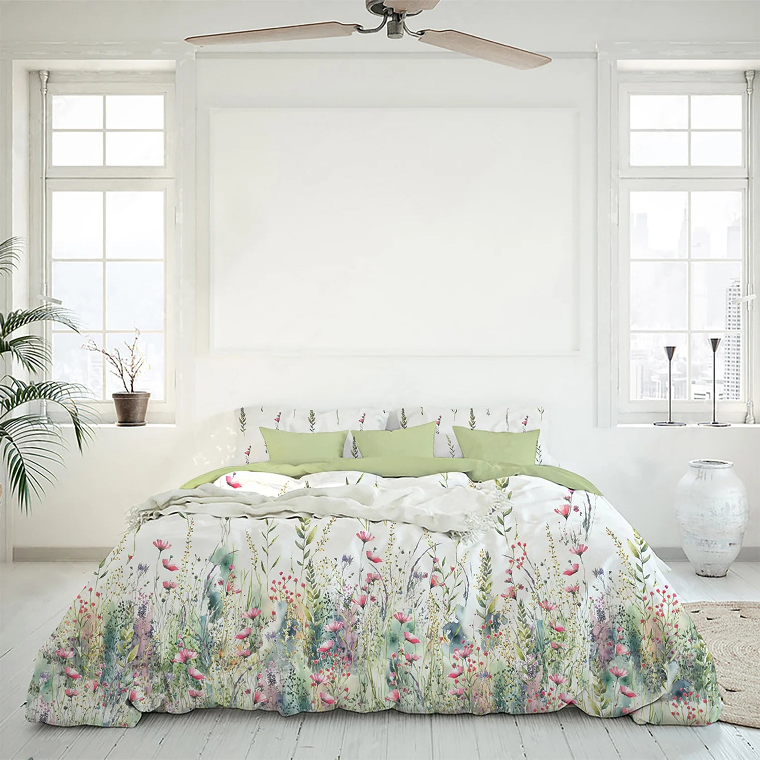 Tessitura di Arconate Parure Copripiumino Matrimoniale Eden 2505S75