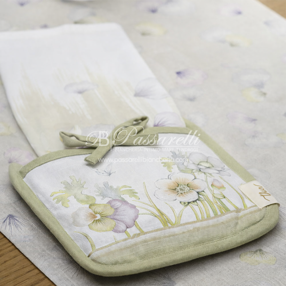 THUN® Confezione Presina e Strofinaccio Bloom Multicolor 2603S12