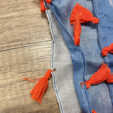 THUN® Pareo + Pochette Orange Light Blue 2504S6022
