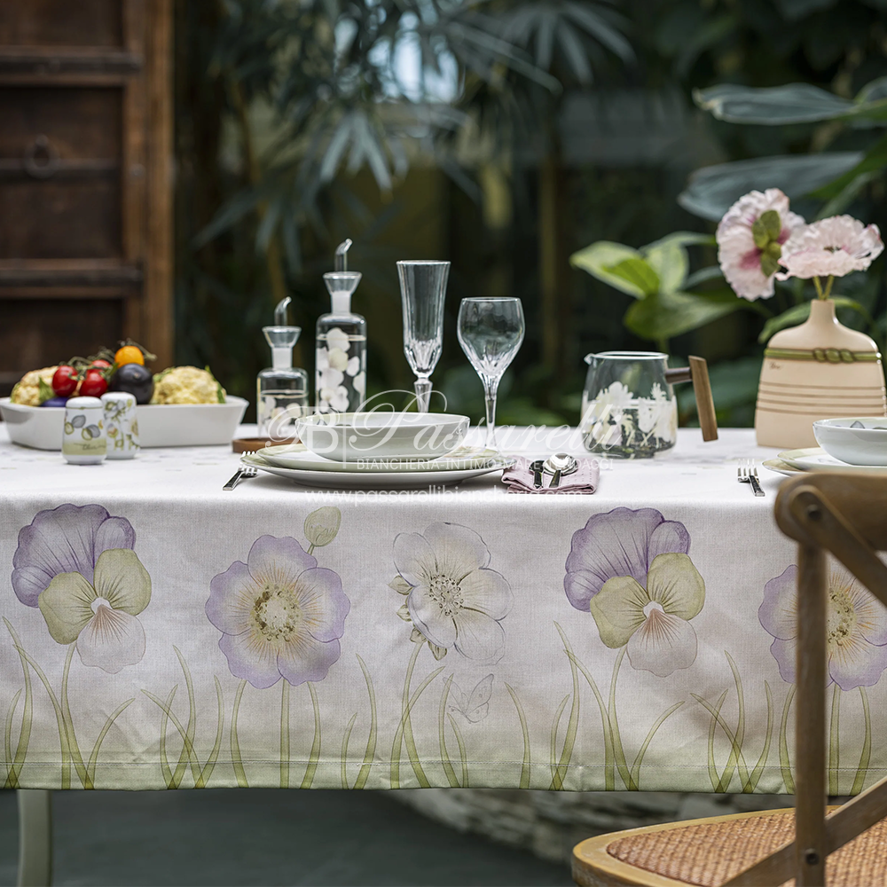 THUN® Tovaglia Antimacchia Bloom - Varie Dimensioni 2602S