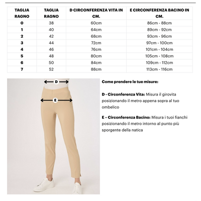 Ragno Pantalone Estivo da Donna modello Flare in jersey di viscosa crêpe D987PC S34