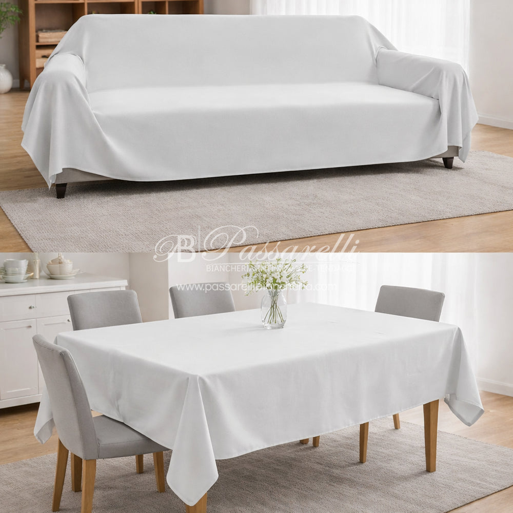 Max Color Telo Arredo Multi Uso Cotone Tinta Unita - Varie Dimensioni