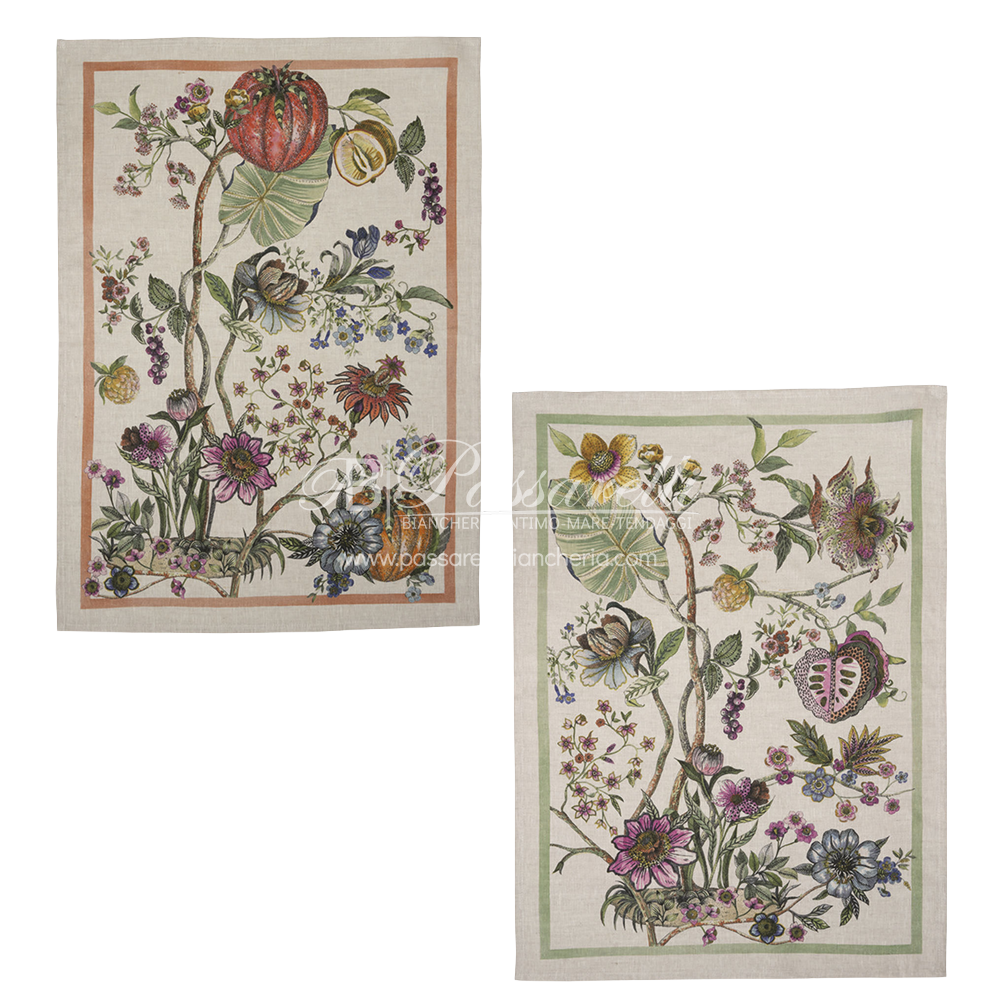 Tessitura Toscana Telerie Tovaglia e Runner in 100% Puro lino Biloba - Varie dimensioni