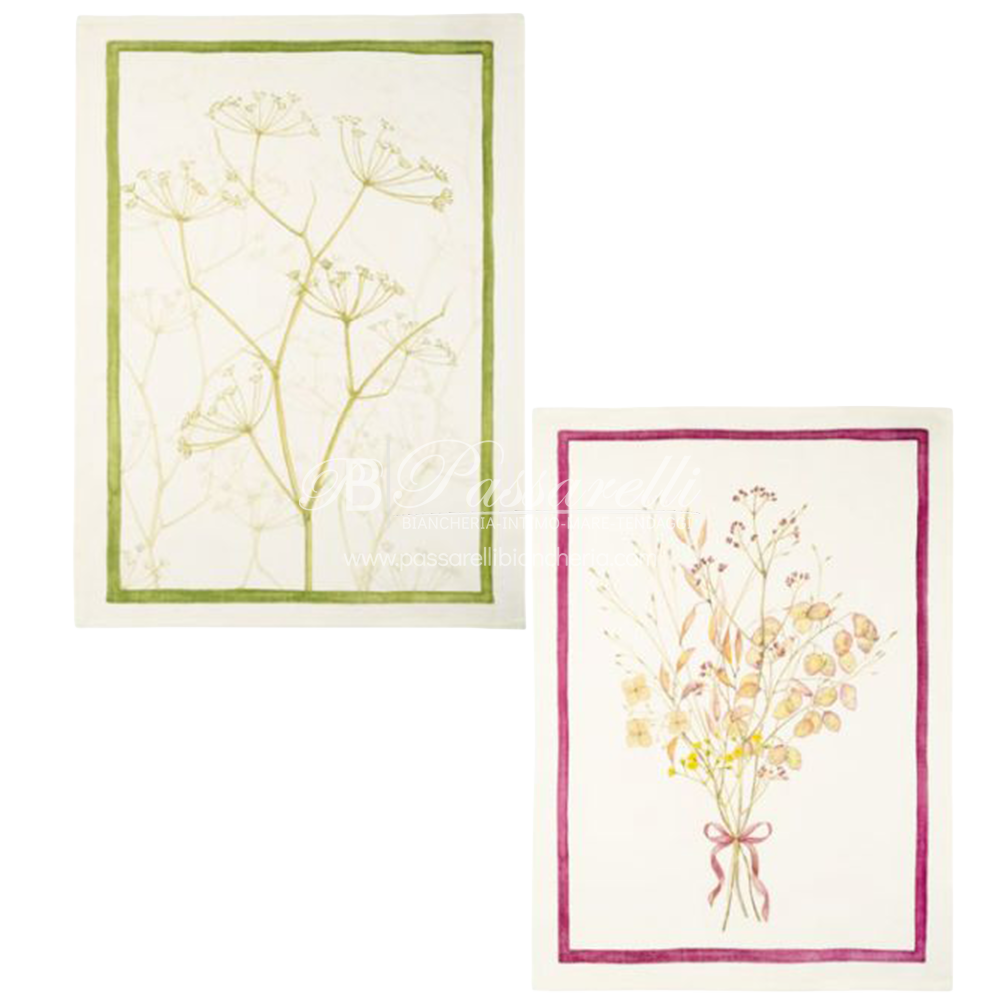 Tessitura Toscana Telerie Tovaglia e Runner in P.Lino Selvatica - Varie Dimensioni