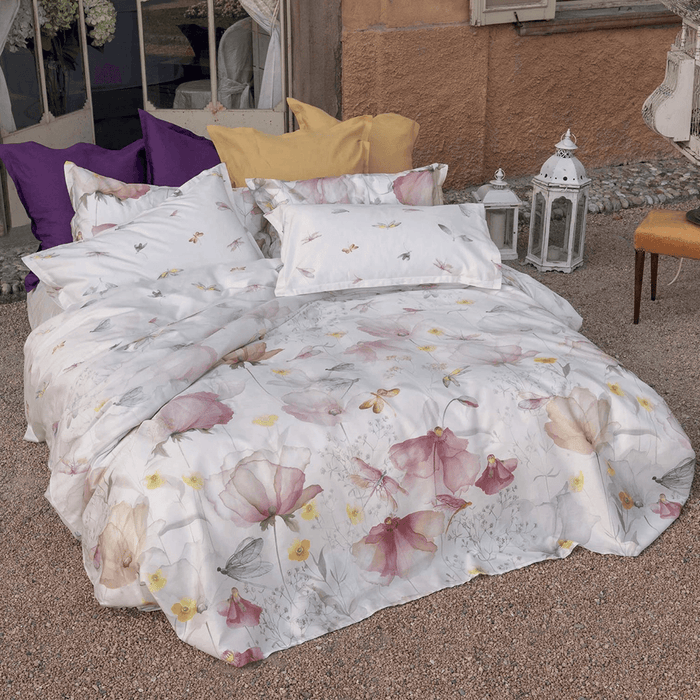 Tessitura Toscana Telerie Sheet Set for Double Dragonfly Flower B230