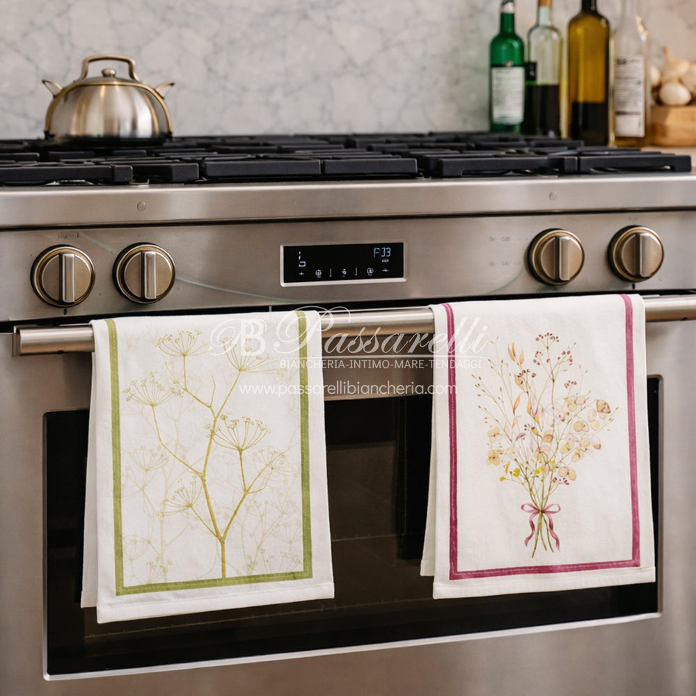 Tessitura Toscana Telerie Tovaglia e Runner in P.Lino Selvatica - Varie Dimensioni