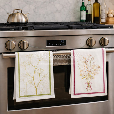 Tessitura Toscana Telerie Tovaglia e Runner in P.Lino Selvatica - Varie Dimensioni